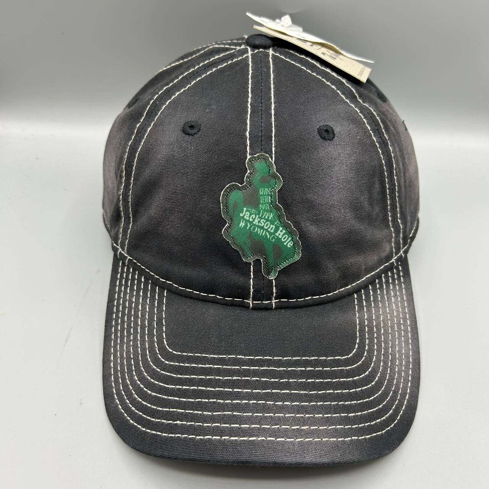 Jackson Hole Wyoming Hat Men Black The Game Strap Back Cap Cotton New